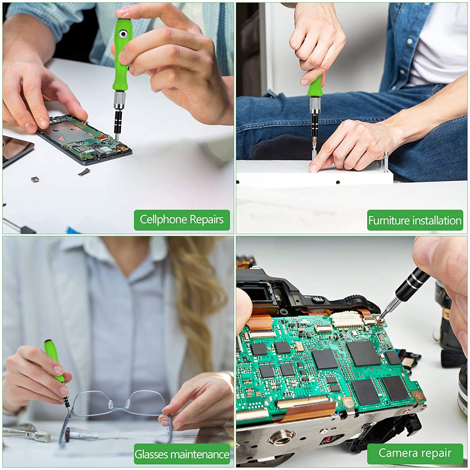 32 in 1 Mini Screwdriver Bits Set with Magnetic Flexible Extension Rod 32 in 1 Mini Screwdriver Bits Set with Magnetic Flexible Extension Rod